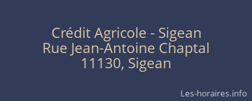 Crédit Agricole - Sigean