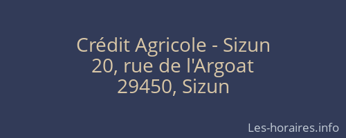 Crédit Agricole - Sizun