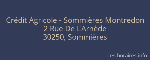 Crédit Agricole - Sommières Montredon