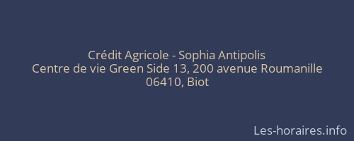 Crédit Agricole - Sophia Antipolis