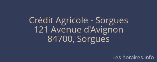 Crédit Agricole - Sorgues