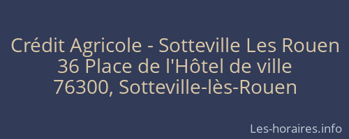 Crédit Agricole - Sotteville Les Rouen