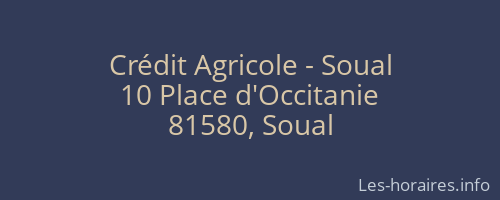 Crédit Agricole - Soual