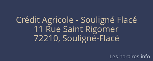 Crédit Agricole - Souligné Flacé