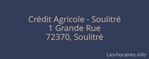 Crédit Agricole - Soulitré