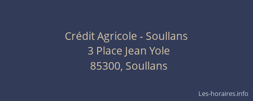Crédit Agricole - Soullans