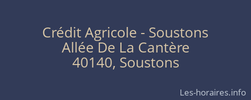 Crédit Agricole - Soustons