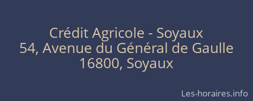 Crédit Agricole - Soyaux