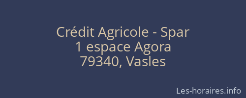 Crédit Agricole - Spar