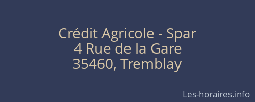 Crédit Agricole - Spar