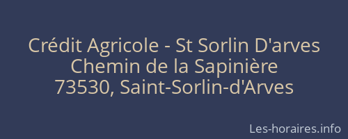Crédit Agricole - St Sorlin D'arves