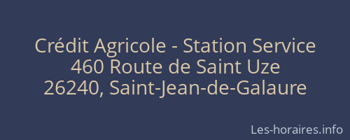 Crédit Agricole - Station Service