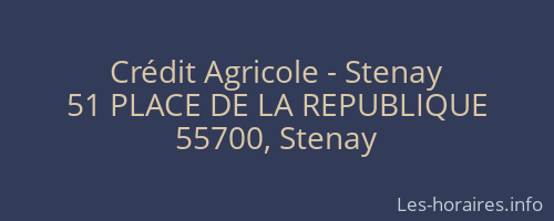 Crédit Agricole - Stenay