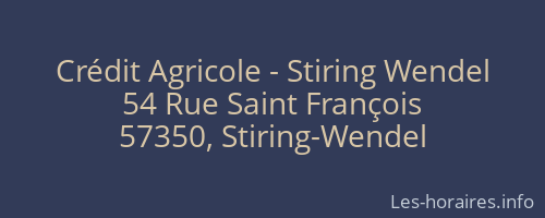 Crédit Agricole - Stiring Wendel