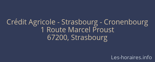 Crédit Agricole - Strasbourg - Cronenbourg