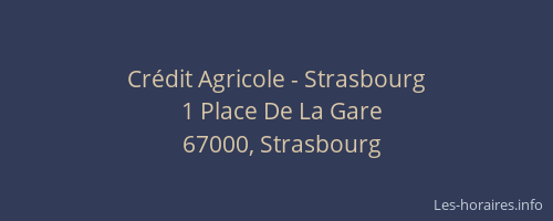 Crédit Agricole - Strasbourg