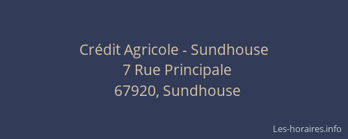 Crédit Agricole - Sundhouse
