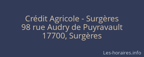 Crédit Agricole - Surgères