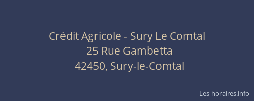 Crédit Agricole - Sury Le Comtal