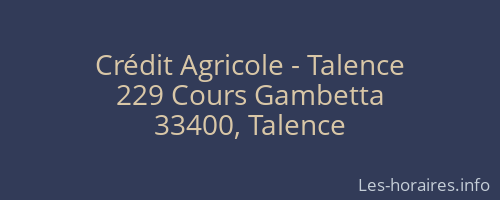 Crédit Agricole - Talence