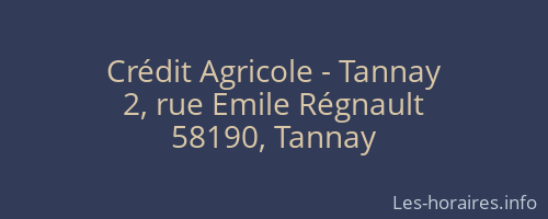 Crédit Agricole - Tannay