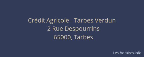 Crédit Agricole - Tarbes Verdun