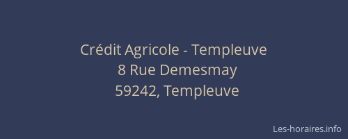 Crédit Agricole - Templeuve