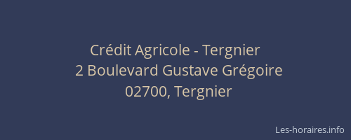 Crédit Agricole - Tergnier