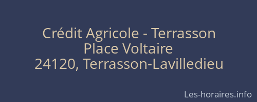Crédit Agricole - Terrasson