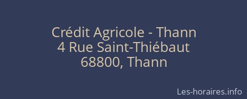 Crédit Agricole - Thann