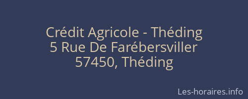 Crédit Agricole - Théding