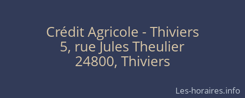 Crédit Agricole - Thiviers