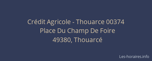 Crédit Agricole - Thouarce 00374