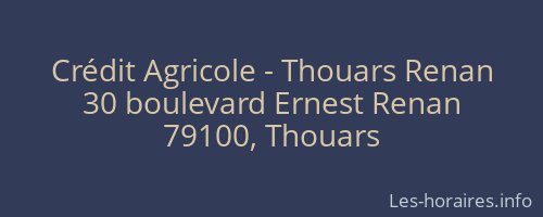 Crédit Agricole - Thouars Renan