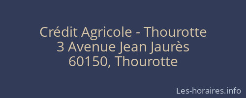 Crédit Agricole - Thourotte