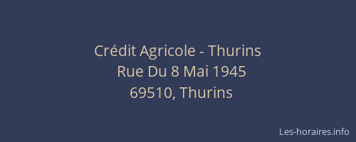 Crédit Agricole - Thurins