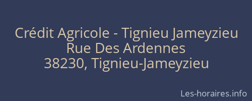 Crédit Agricole - Tignieu Jameyzieu