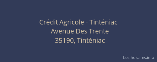 Crédit Agricole - Tinténiac