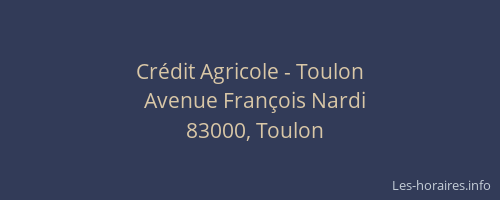 Crédit Agricole - Toulon