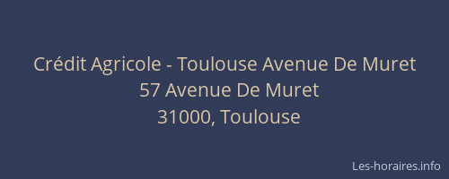 Crédit Agricole - Toulouse Avenue De Muret