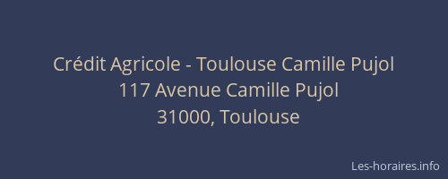 Crédit Agricole - Toulouse Camille Pujol