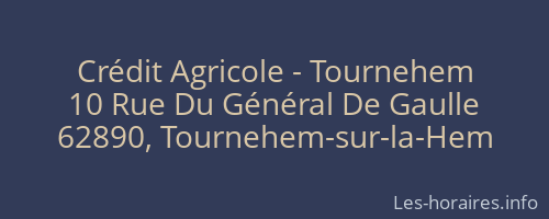 Crédit Agricole - Tournehem