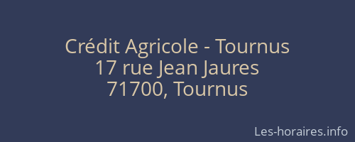 Crédit Agricole - Tournus