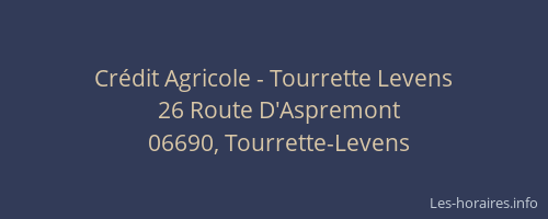 Crédit Agricole - Tourrette Levens