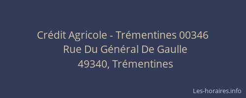 Crédit Agricole - Trémentines 00346