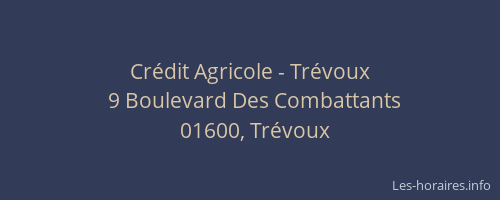 Crédit Agricole - Trévoux