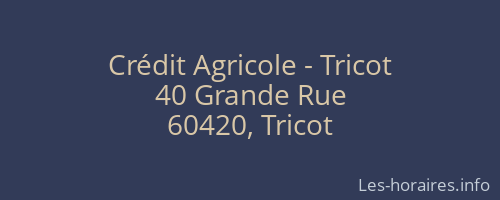 Crédit Agricole - Tricot