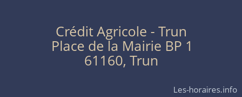Crédit Agricole - Trun
