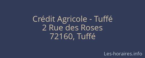 Crédit Agricole - Tuffé