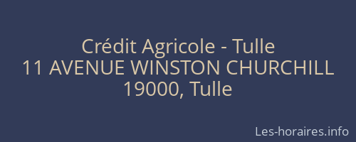 Crédit Agricole - Tulle